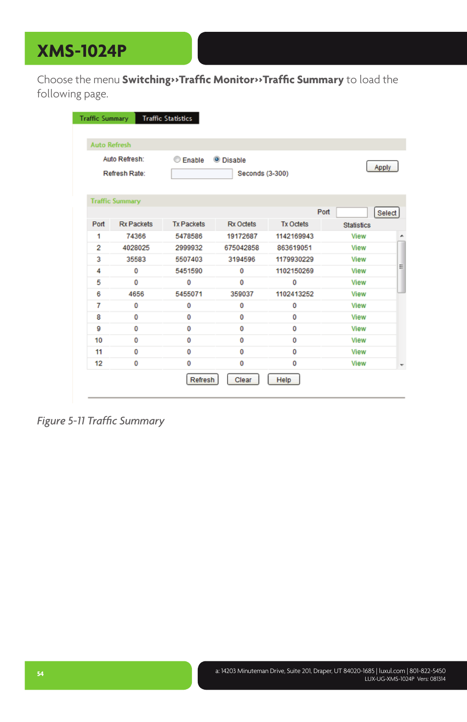 Xms-1024p | Luxul XMS-1024P User Manual | Page 54 / 292
