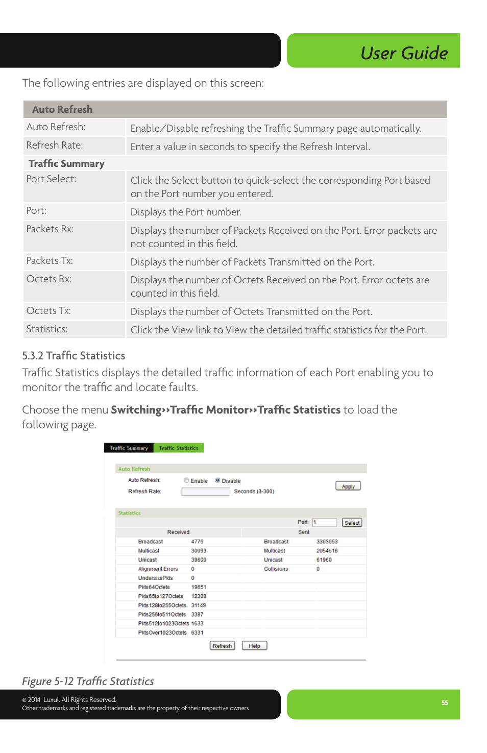 User guide | Luxul XMS-1024P User Manual | Page 55 / 292