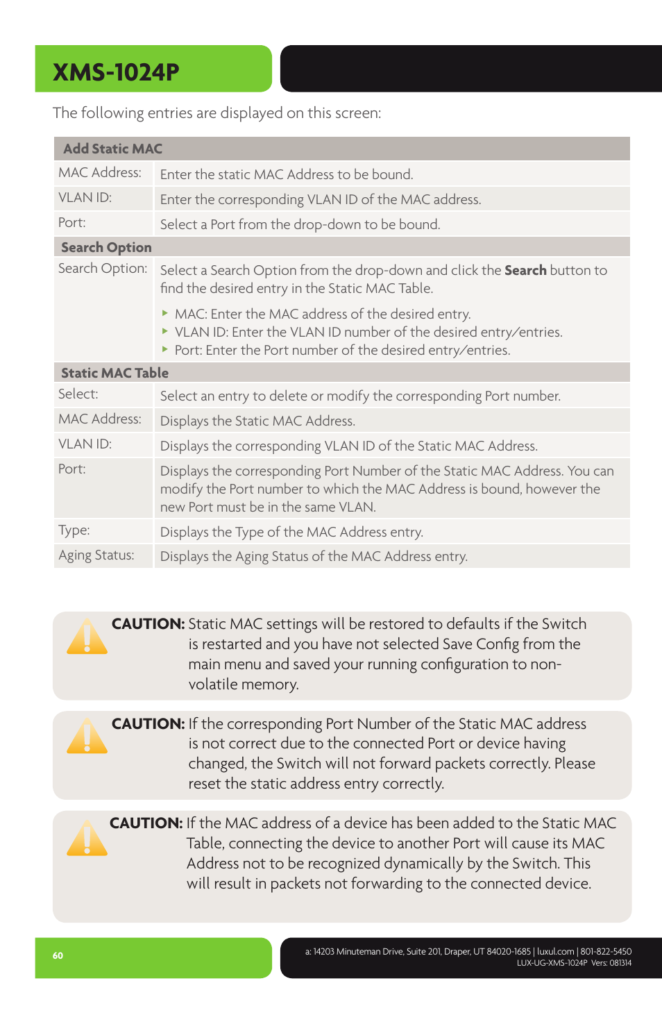 Xms-1024p | Luxul XMS-1024P User Manual | Page 60 / 292