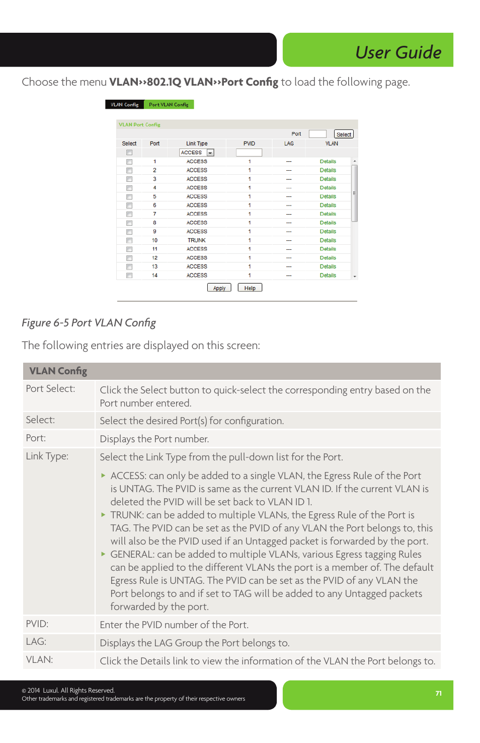 User guide | Luxul XMS-1024P User Manual | Page 71 / 292