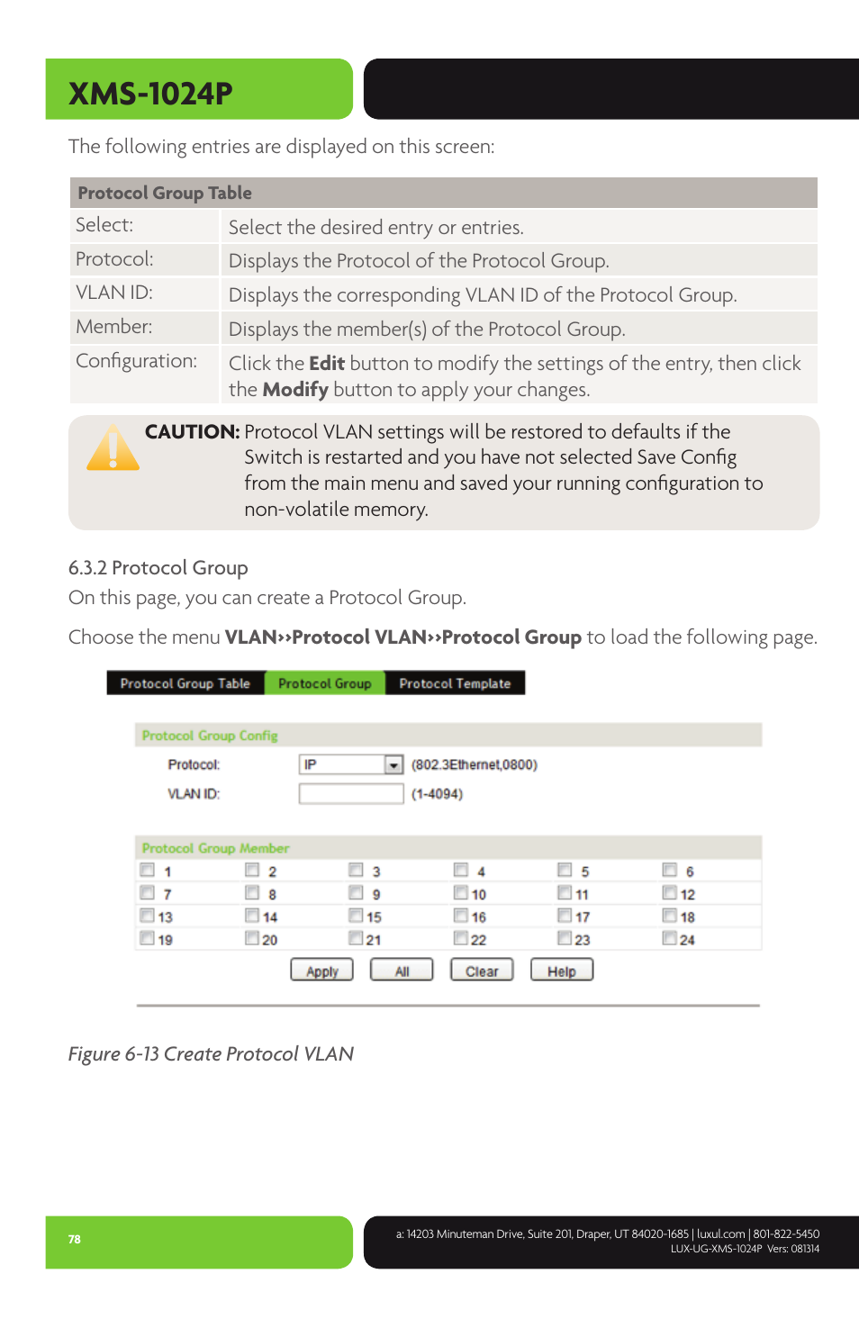 Xms-1024p | Luxul XMS-1024P User Manual | Page 78 / 292