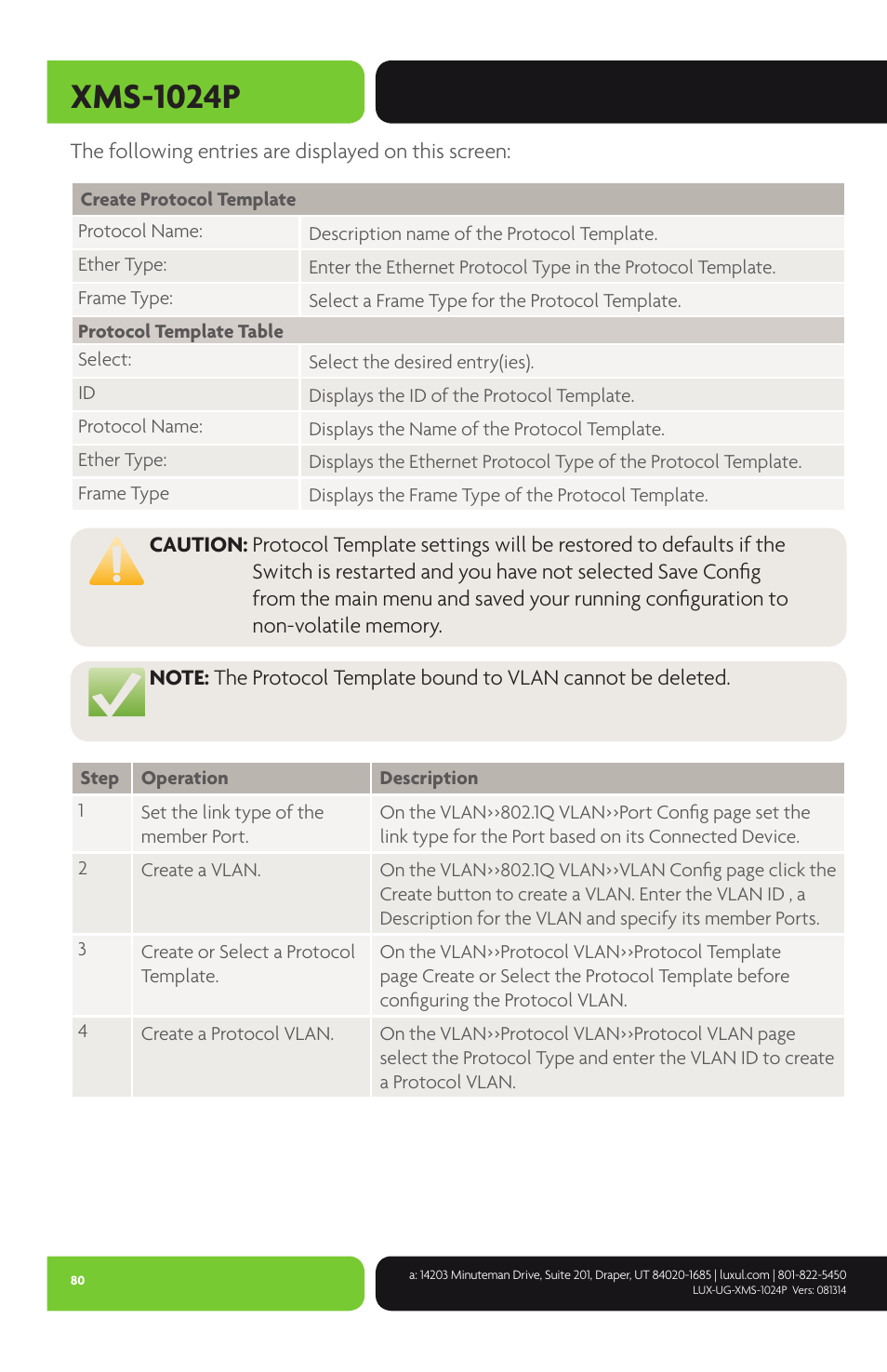 Xms-1024p | Luxul XMS-1024P User Manual | Page 80 / 292
