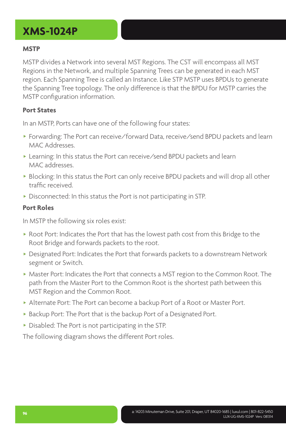 Xms-1024p | Luxul XMS-1024P User Manual | Page 96 / 292