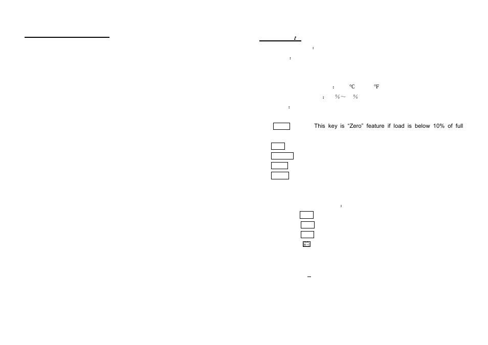 Function settings, Features | LW Measurements PIZA 25 Bench Scale User Manual | Page 4 / 7