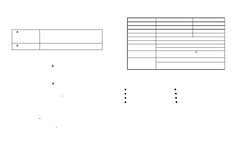 Safety precautions, Specifications, Features | LW Measurements LSS 400 Large Shipping Scale User Manual | Page 2 / 4