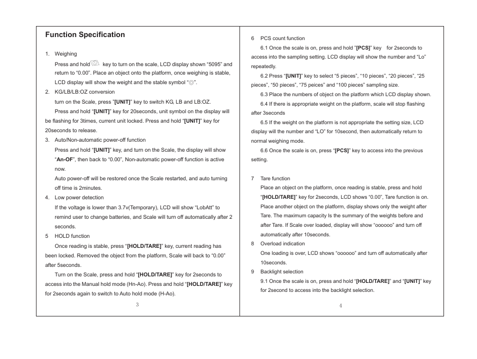 Sms3-4.pdf | LW Measurements CSS 220 Small Shipping Scale User Manual | Page 2 / 4