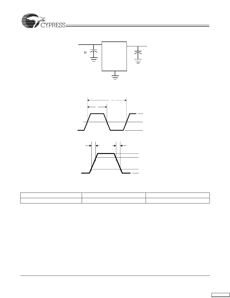 Cy2048waf, Voltage and timing definitions, Test and measurement set-up 0.1 µf vdd output c | Gnd dut ordering information | Cypress CY2048WAF User Manual | Page 6 / 7