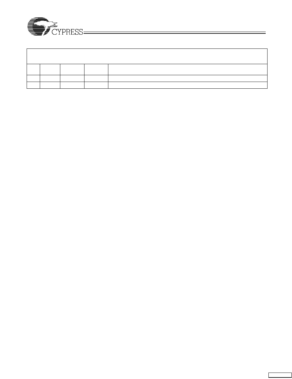 Cy2048waf | Cypress CY2048WAF User Manual | Page 7 / 7