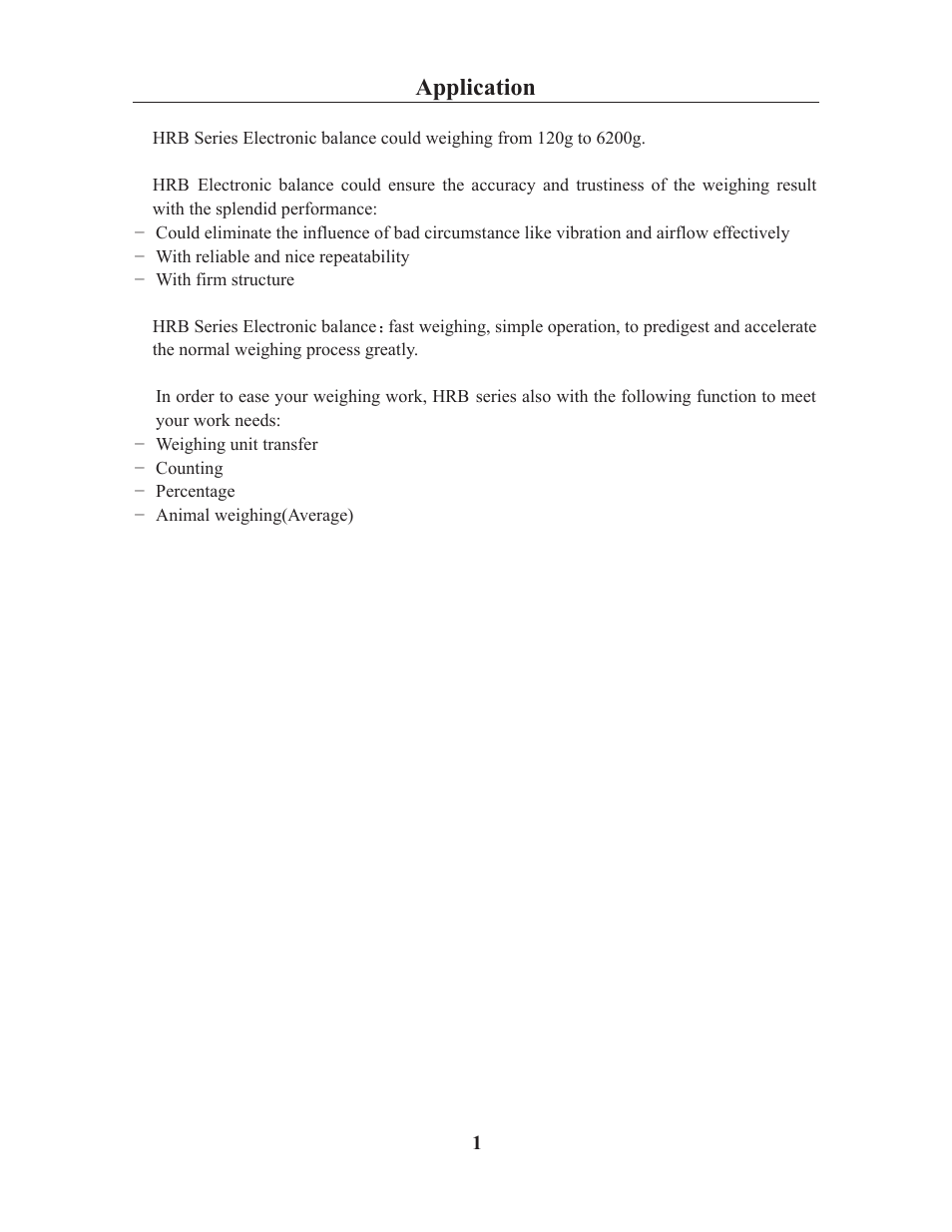 Application | LW Measurements HRB 224 Magnetic Force Balance User Manual | Page 3 / 32