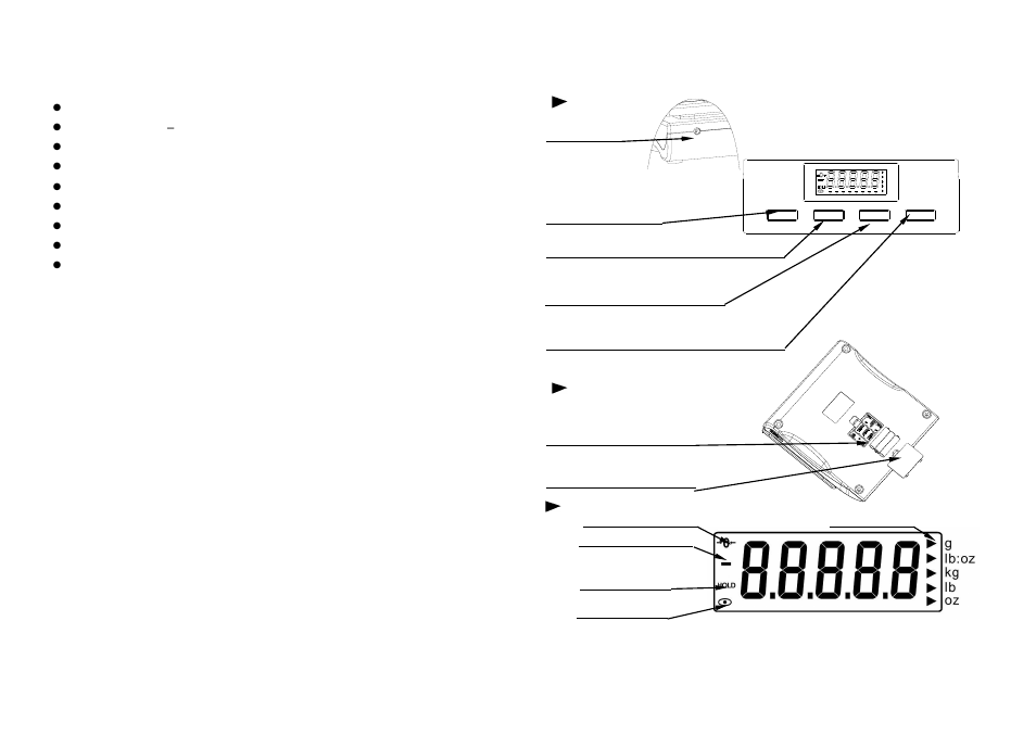 Features, Parts description | LW Measurements SC 76 User Manual | Page 3 / 4