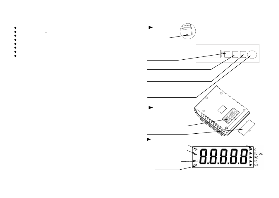 Features, Parts description | LW Measurements SPS 75 User Manual | Page 3 / 4