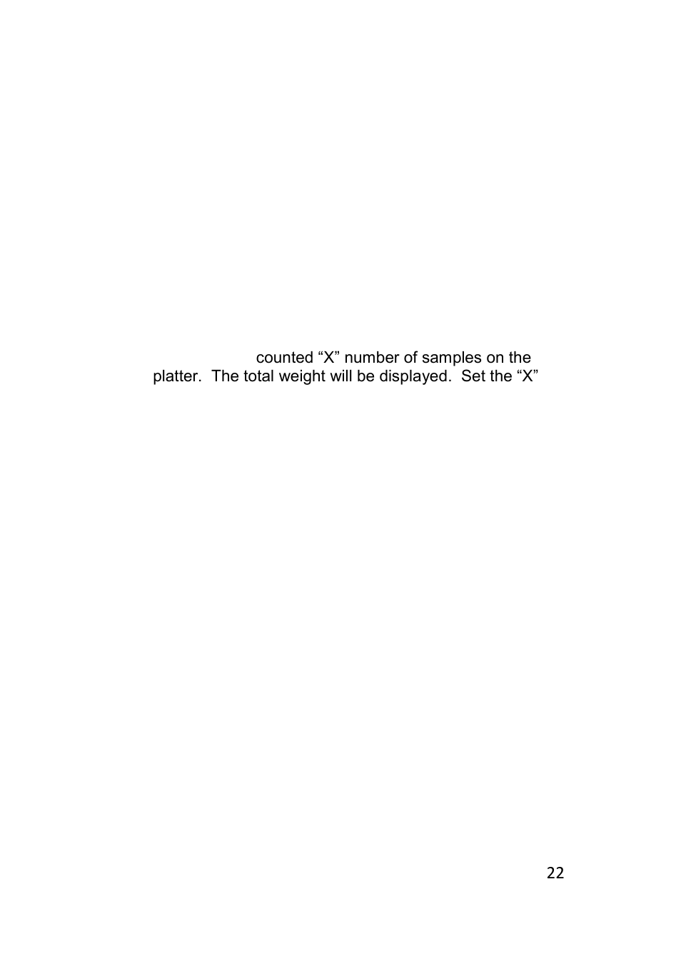 2 unit weight setting: (when unit weight is known) | LW Measurements SCT 1200 User Manual | Page 22 / 28
