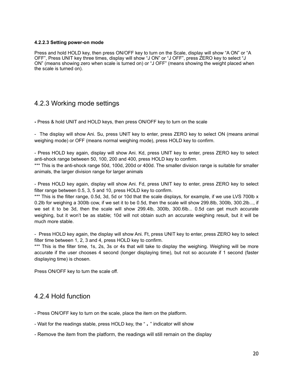 LW Measurements WB 7500 User Manual | Page 20 / 24
