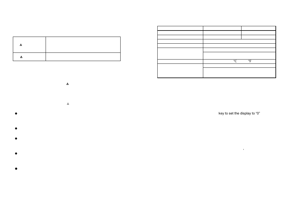 Safety precautions, Specifications, Counting procedures | LW Measurements WPB 33 Water Proof Balance User Manual | Page 2 / 4