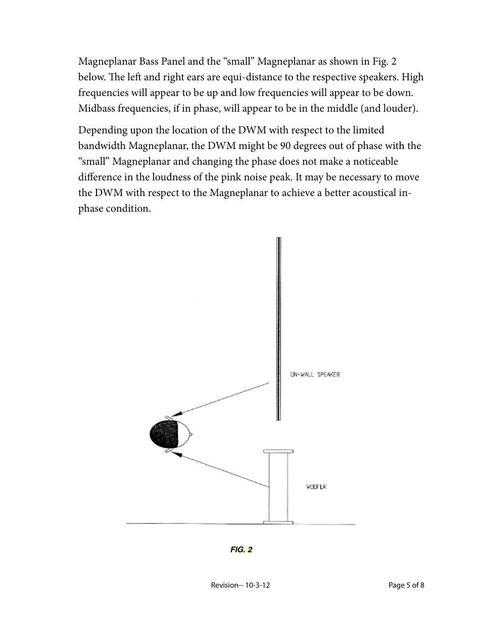 Magnepan DWM User Manual | Page 5 / 8