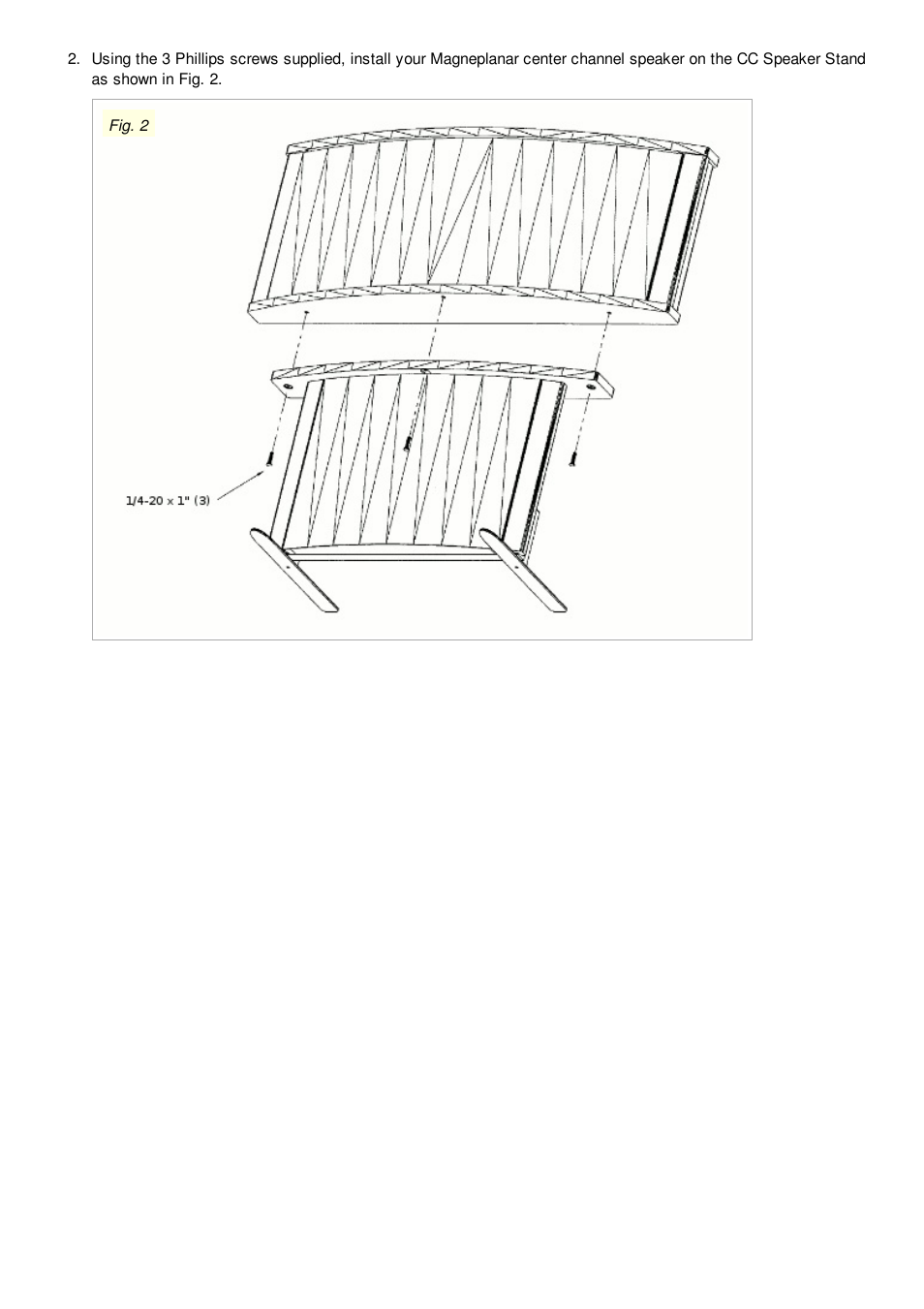 Magnepan CC Speaker Stand User Manual | Page 3 / 6