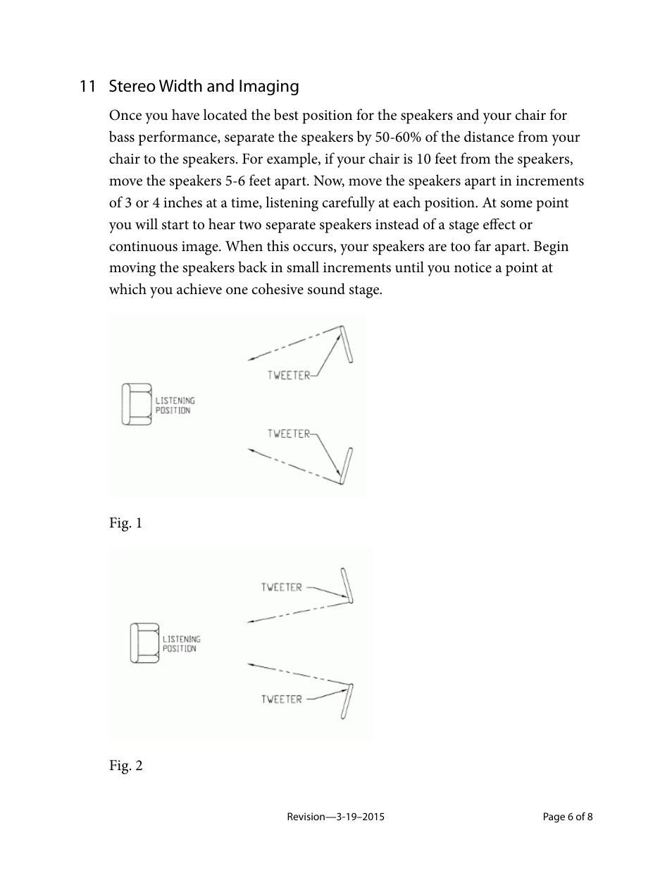 11 stereo width and imaging | Magnepan MG .7 User Manual | Page 6 / 8