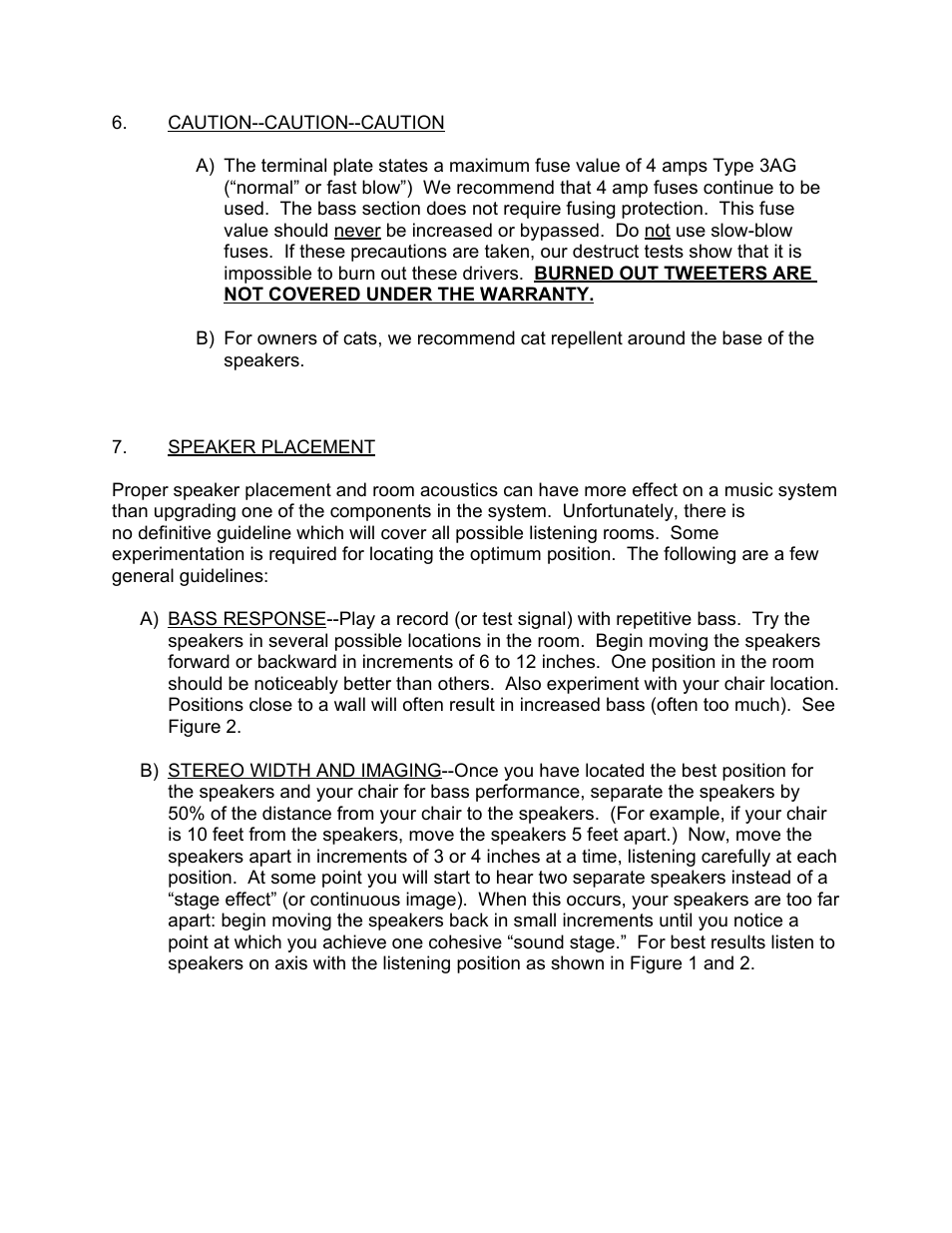 Magnepan MG 12 User Manual | Page 3 / 7