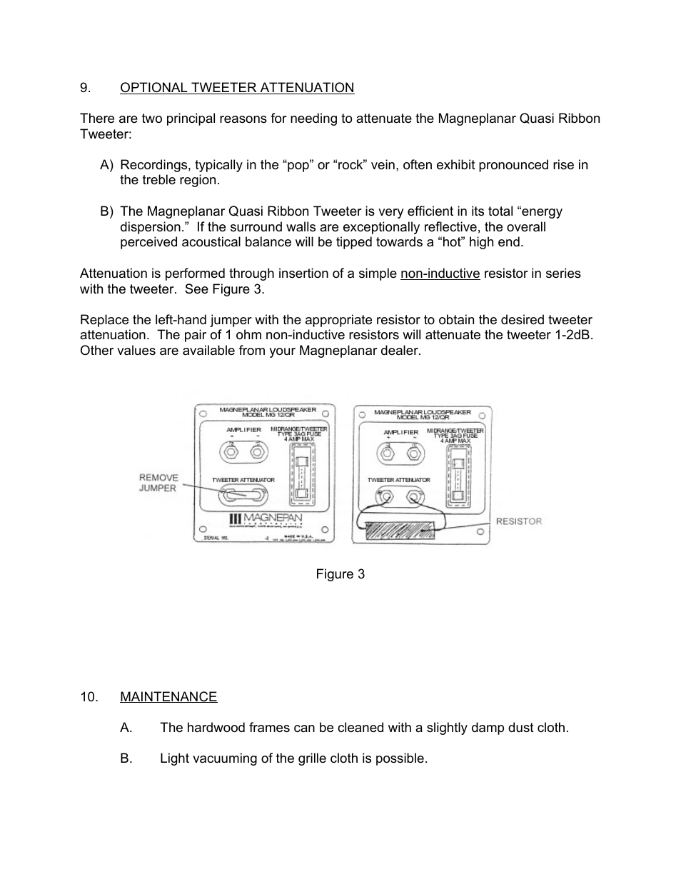 Magnepan MG 12 User Manual | Page 6 / 7