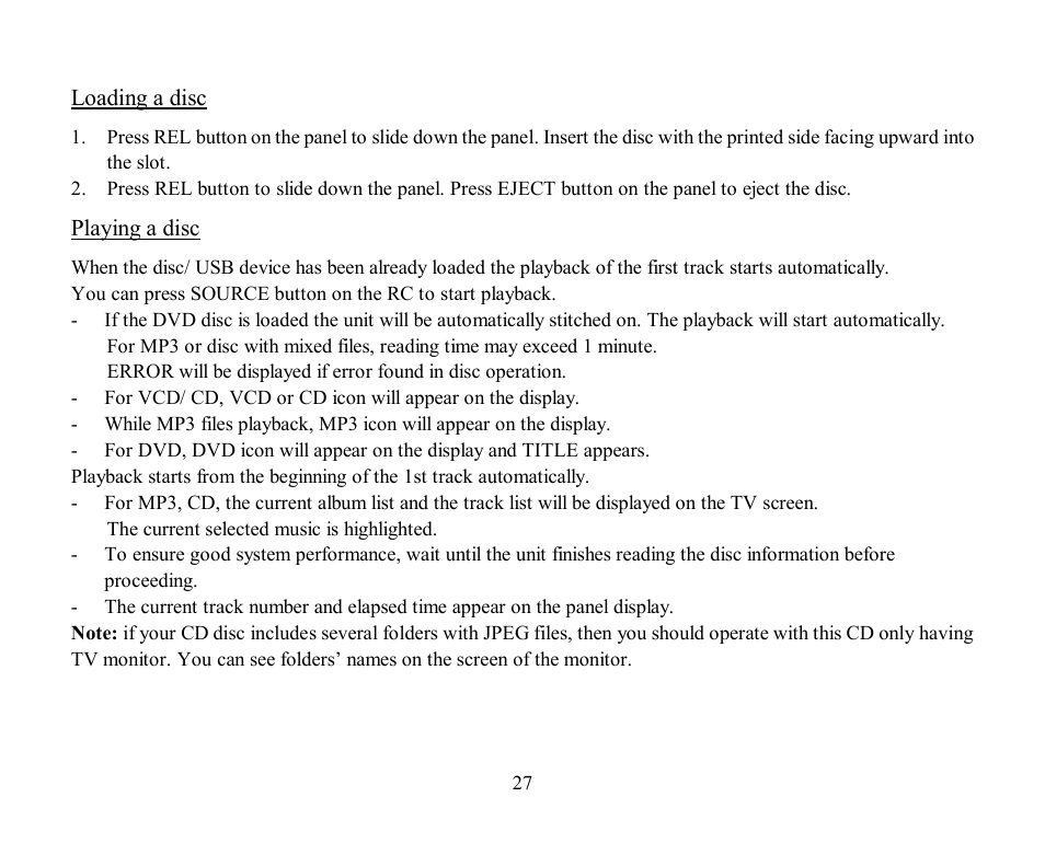 Hyundai H-CMD7084 User Manual | Page 27 / 83
