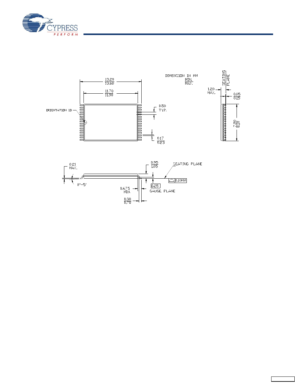 Package diagrams | Cypress CY62128EV30 User Manual | Page 10 / 11