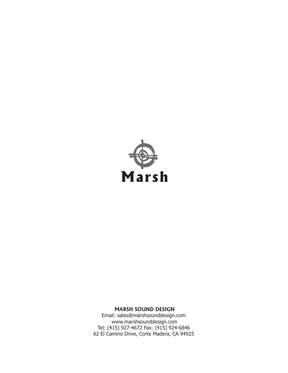 Marsh Sound Design HT 750,3 Channel Power Amplifier User Manual | Page 16 / 16
