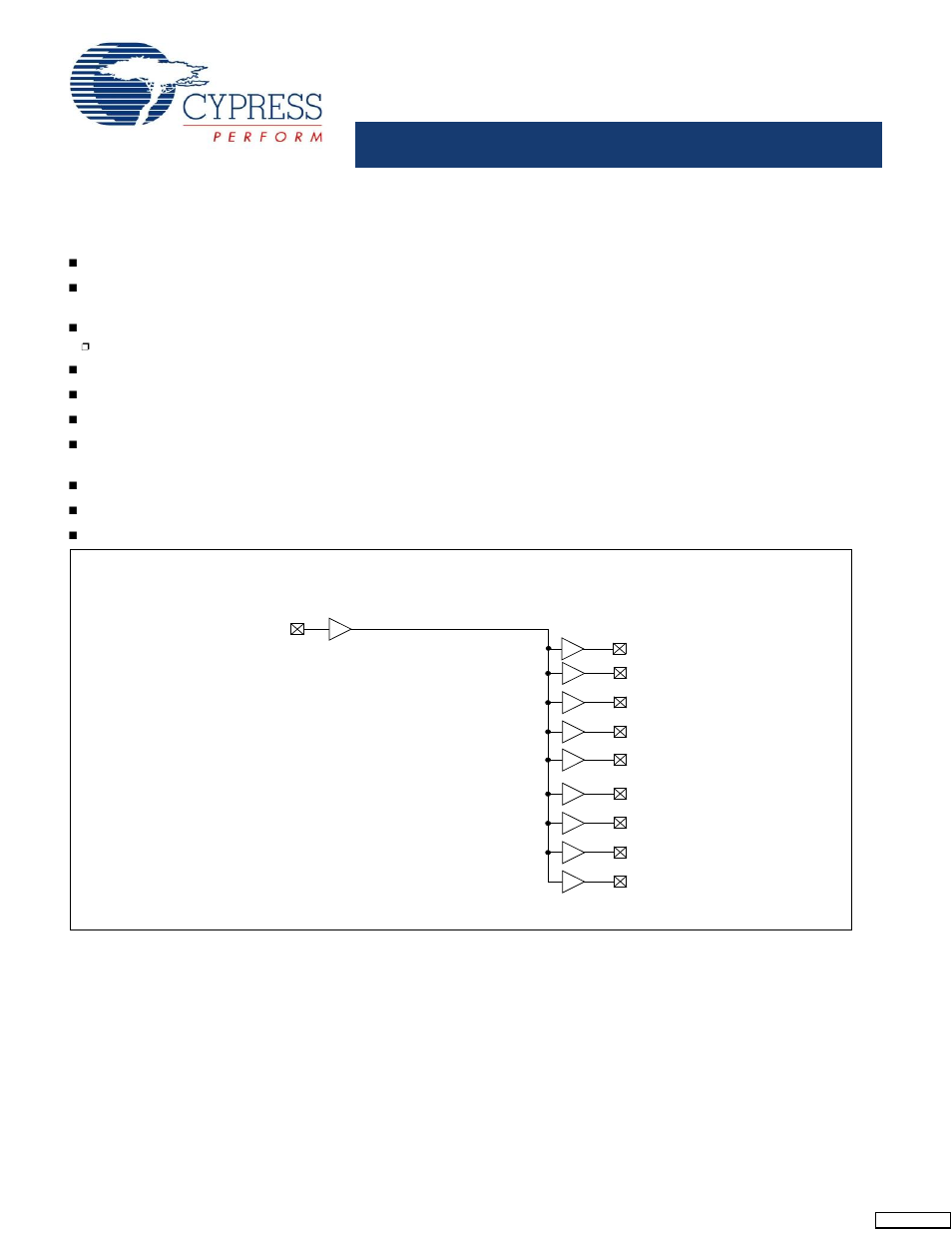 Cypress Nine-Output 3.3V Buffer CY2309NZ User Manual | 6 pages