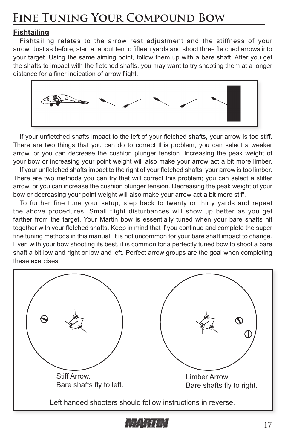 Fine tuning your compound bow | Martin Archery Martin Compound User Manual | Page 17 / 21