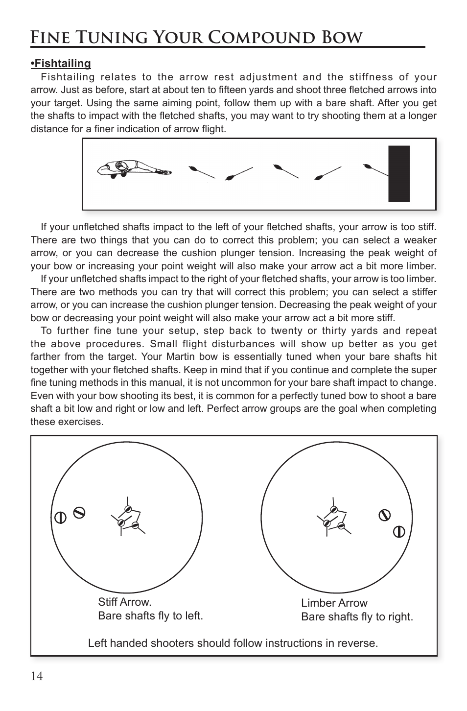 Fine tuning your compound bow | Martin Archery Martin Compound Bow User Manual | Page 14 / 20