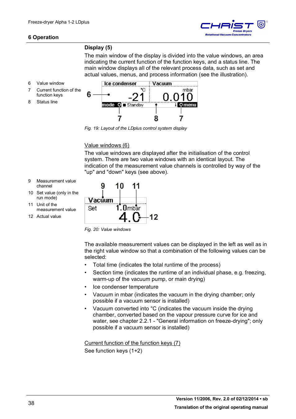 Martin Christ Alpha 1-2 LDplus User Manual | Page 38 / 96