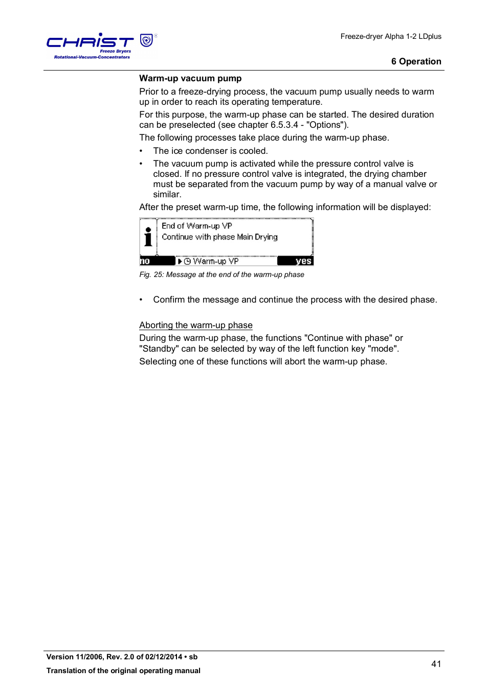 Martin Christ Alpha 1-2 LDplus User Manual | Page 41 / 96