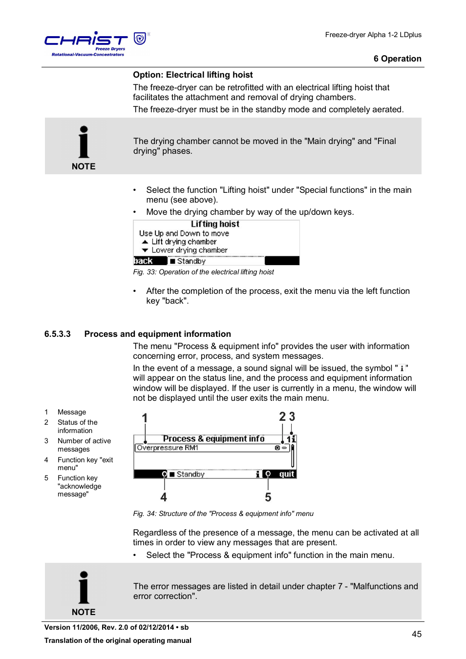 Martin Christ Alpha 1-2 LDplus User Manual | Page 45 / 96