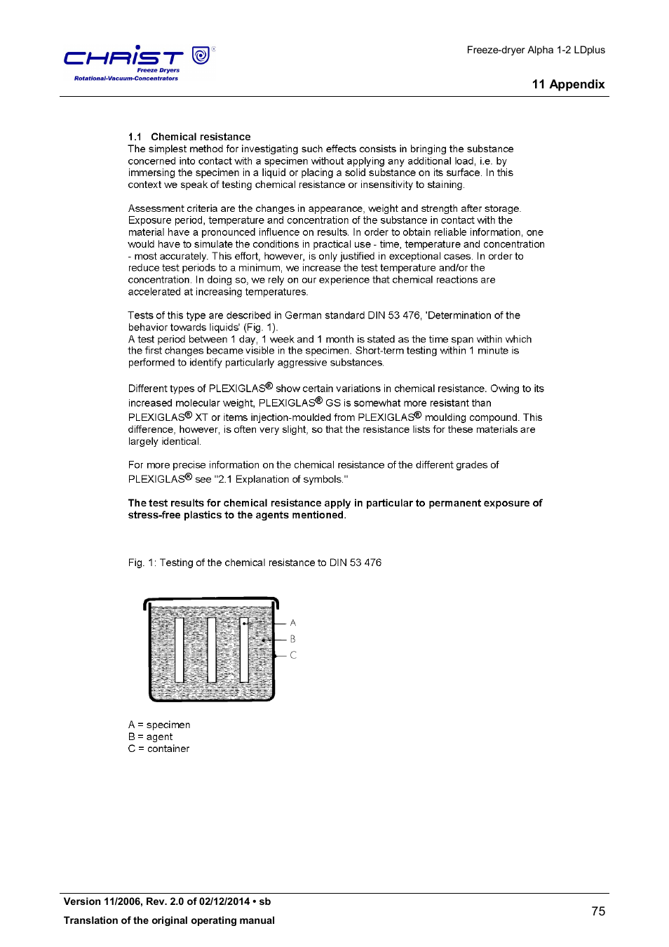 Martin Christ Alpha 1-2 LDplus User Manual | Page 75 / 96