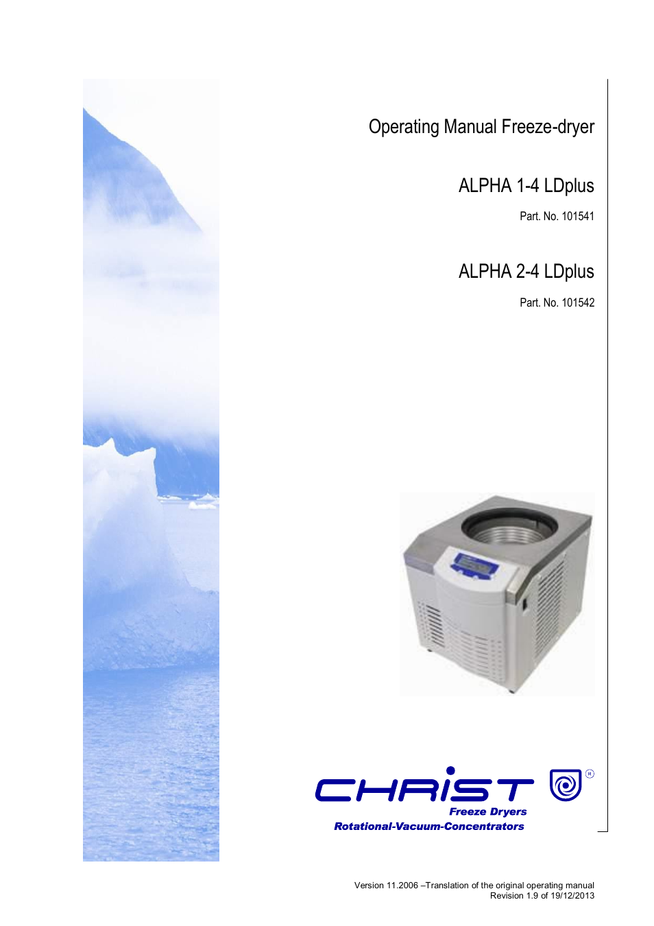 Martin Christ Alpha 2-4 LDplus User Manual | 85 pages