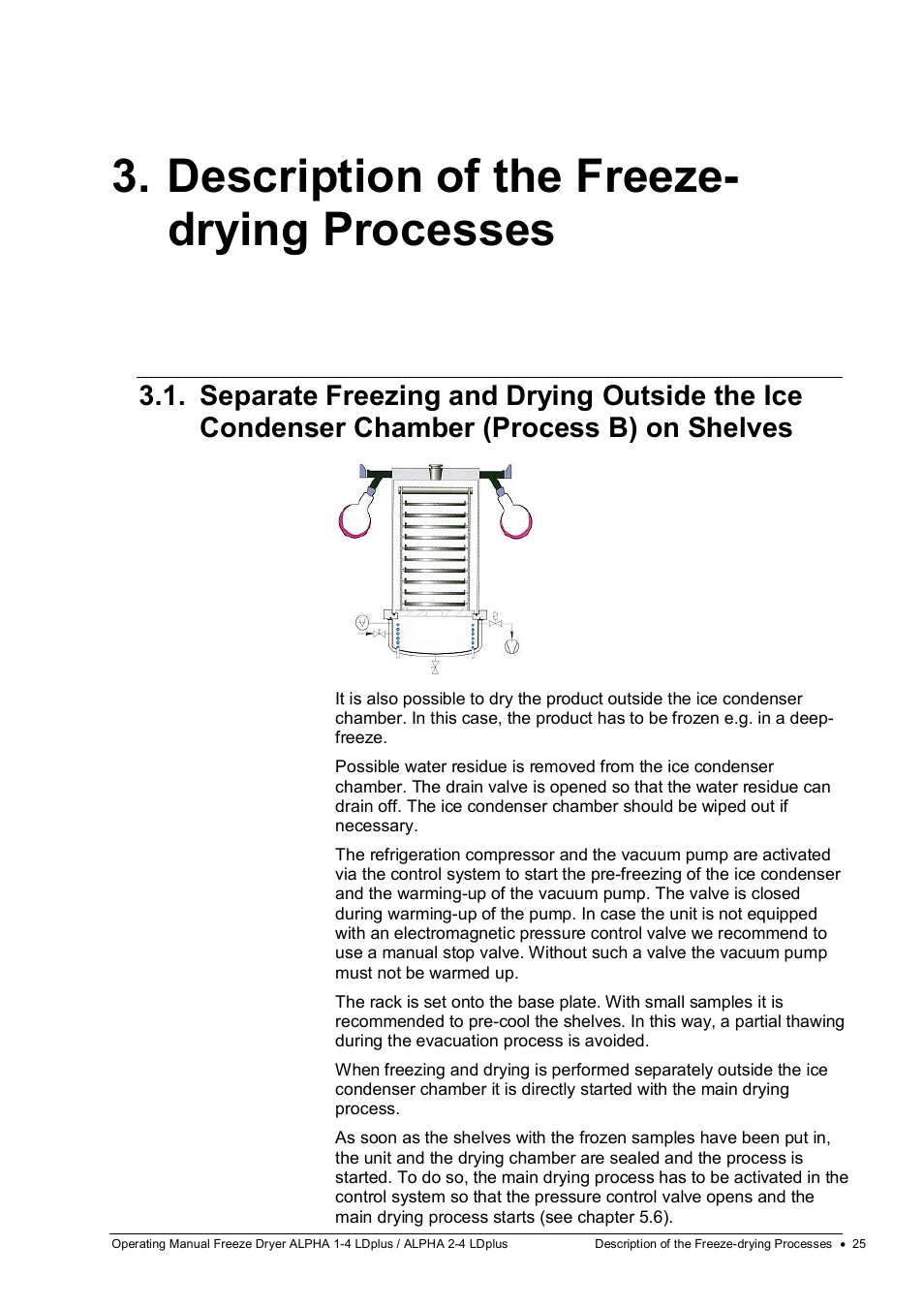 Description of the freeze- drying processes | Martin Christ Alpha 2-4 LDplus User Manual | Page 25 / 85