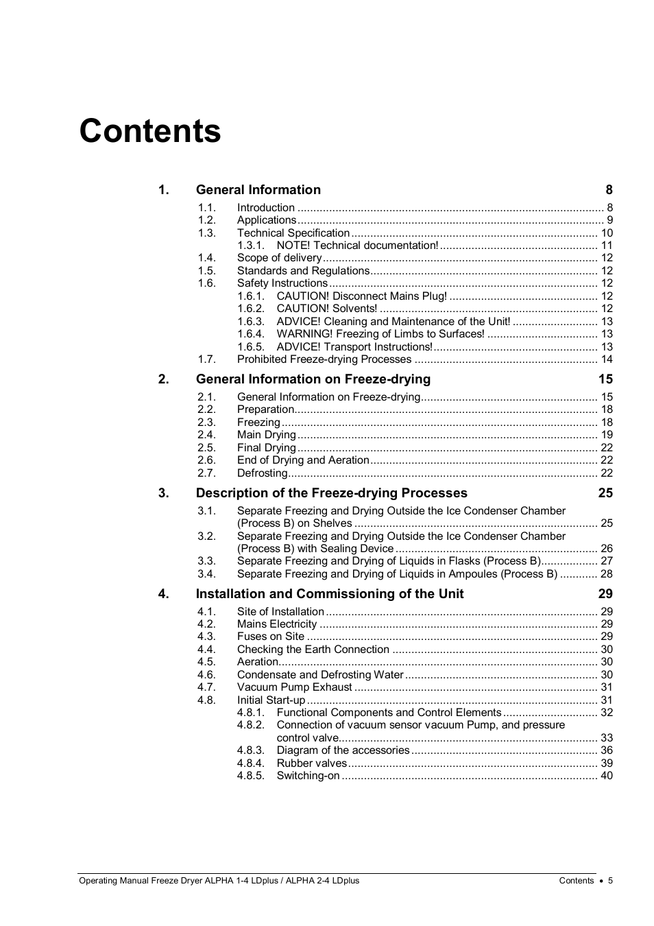 Martin Christ Alpha 2-4 LDplus User Manual | Page 5 / 85