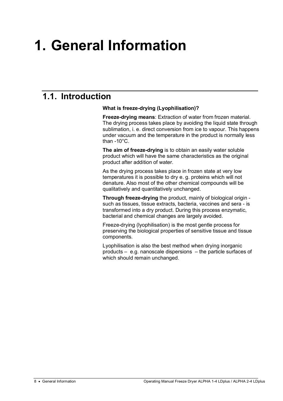 General information, Introduction | Martin Christ Alpha 2-4 LDplus User Manual | Page 8 / 85