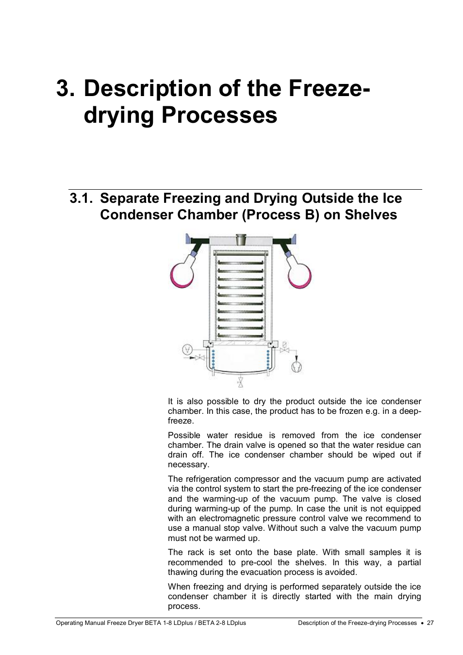 Description of the freeze- drying processes | Martin Christ Beta 2-8 LDplus User Manual | Page 27 / 89