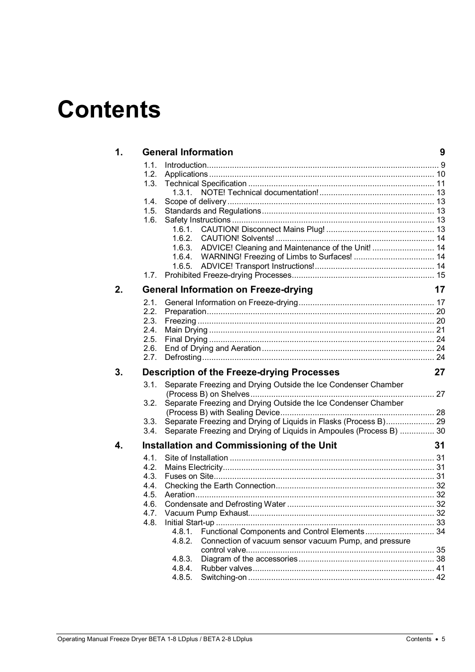 Martin Christ Beta 2-8 LDplus User Manual | Page 5 / 89