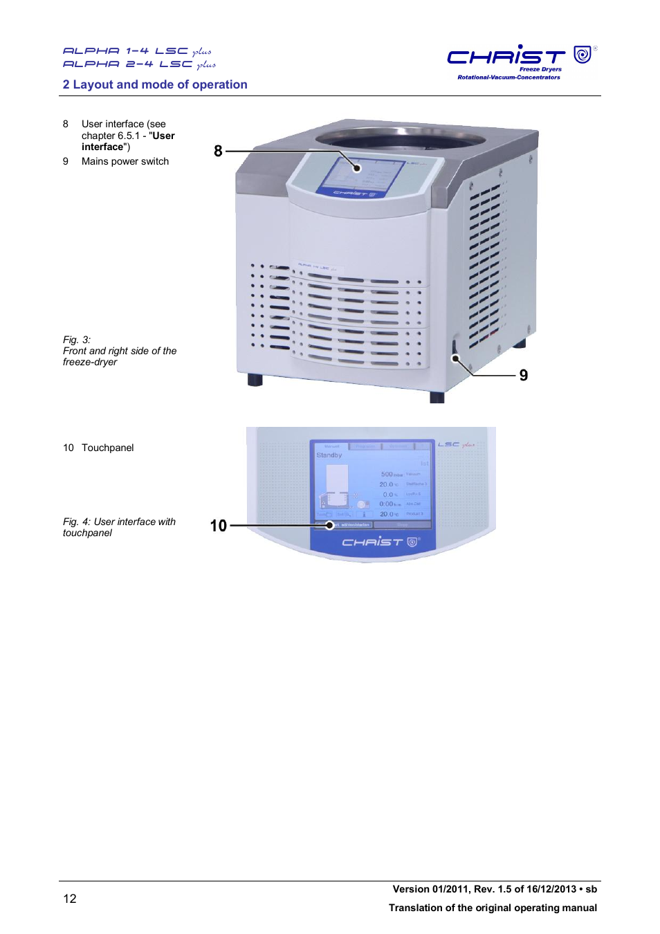 Martin Christ Alpha 2-4 LSCplus User Manual | Page 12 / 121