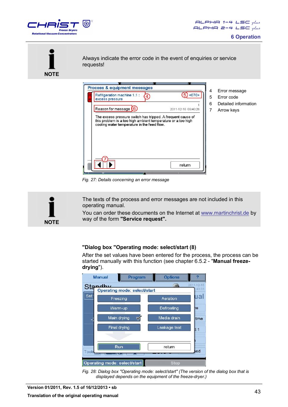 Martin Christ Alpha 2-4 LSCplus User Manual | Page 43 / 121