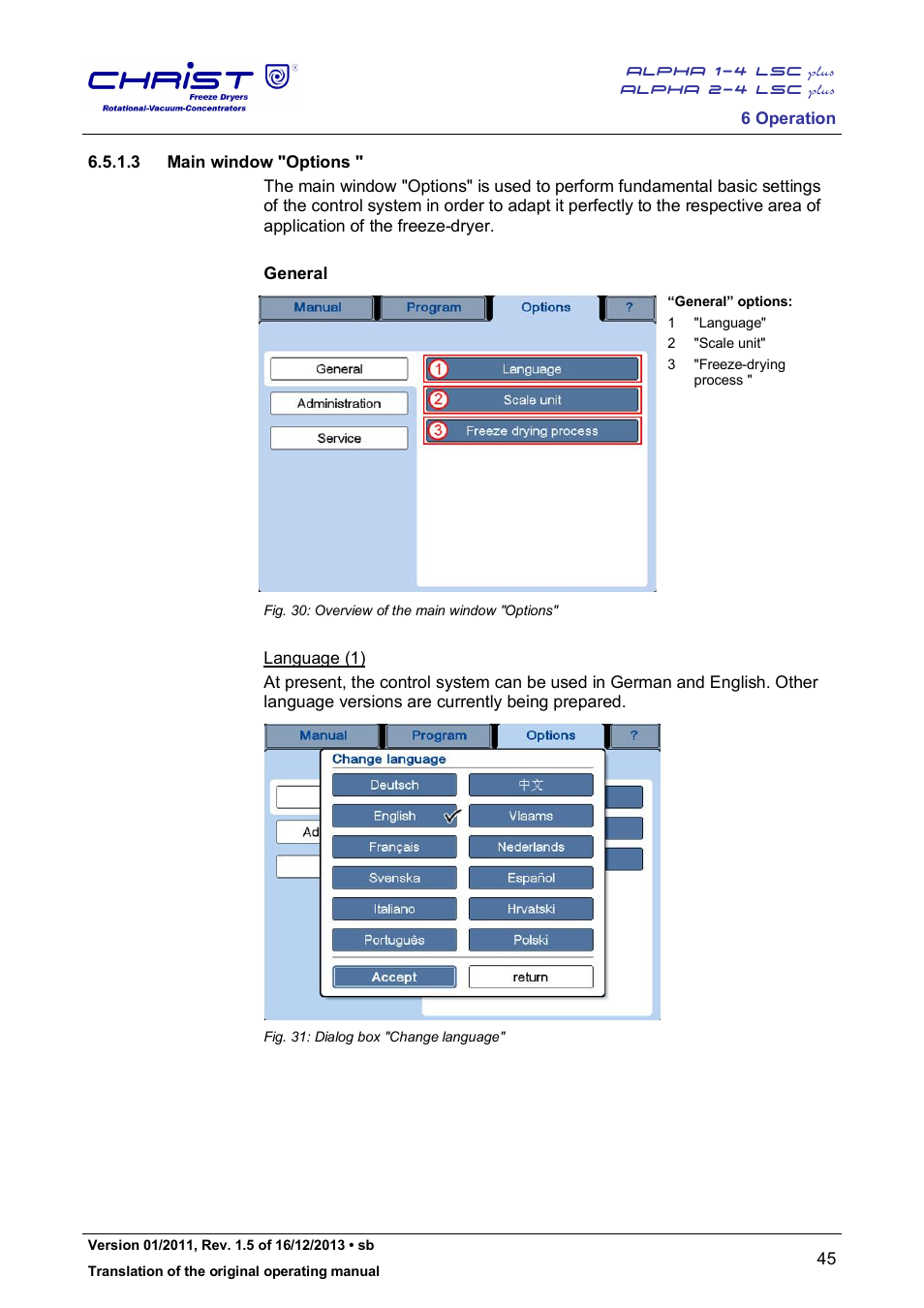 Martin Christ Alpha 2-4 LSCplus User Manual | Page 45 / 121