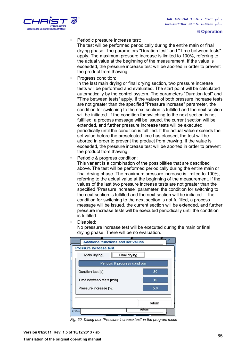 Martin Christ Alpha 2-4 LSCplus User Manual | Page 65 / 121