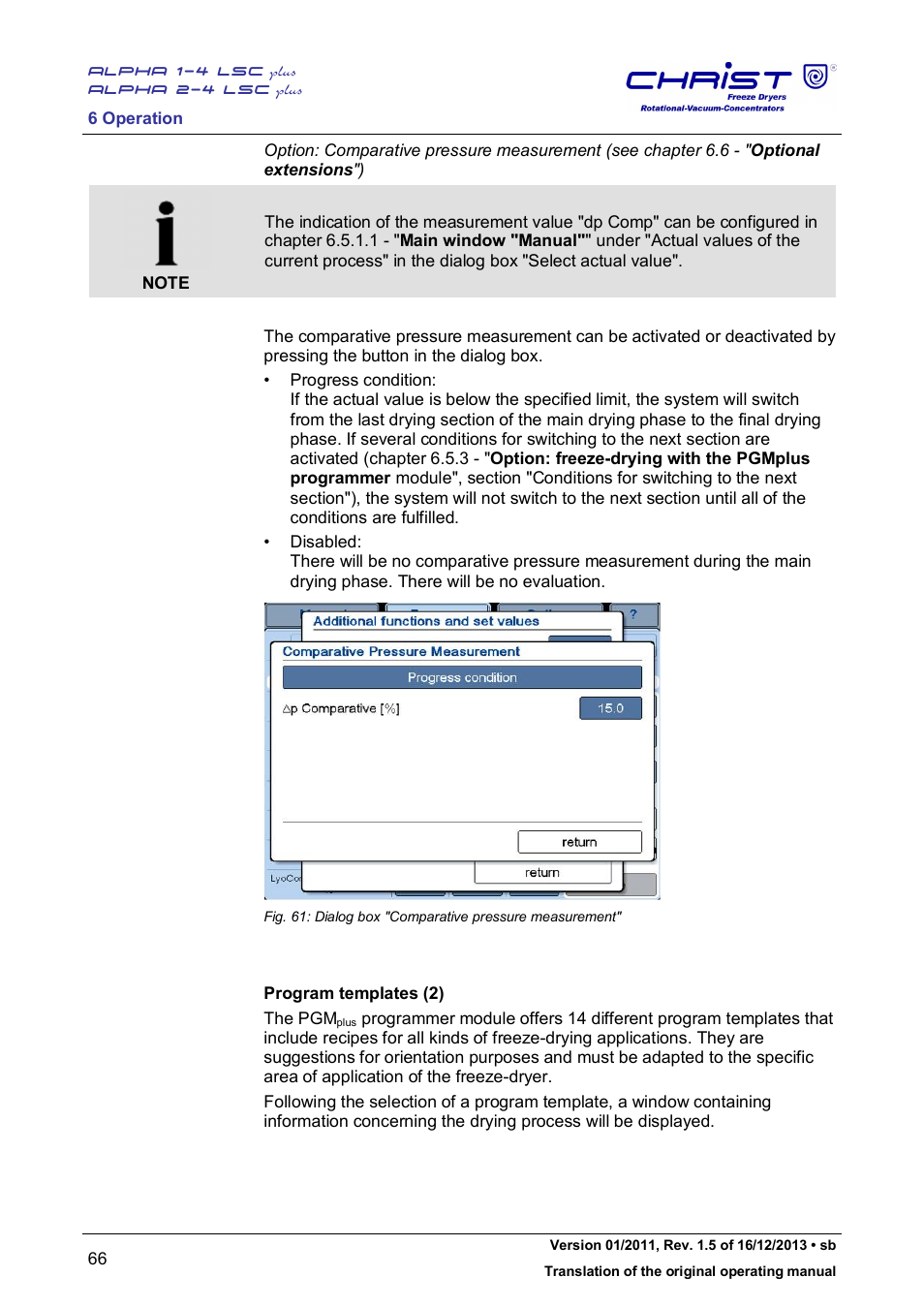 Martin Christ Alpha 2-4 LSCplus User Manual | Page 66 / 121