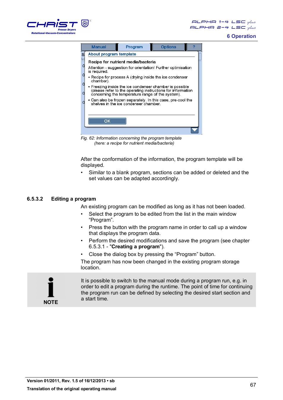 Martin Christ Alpha 2-4 LSCplus User Manual | Page 67 / 121