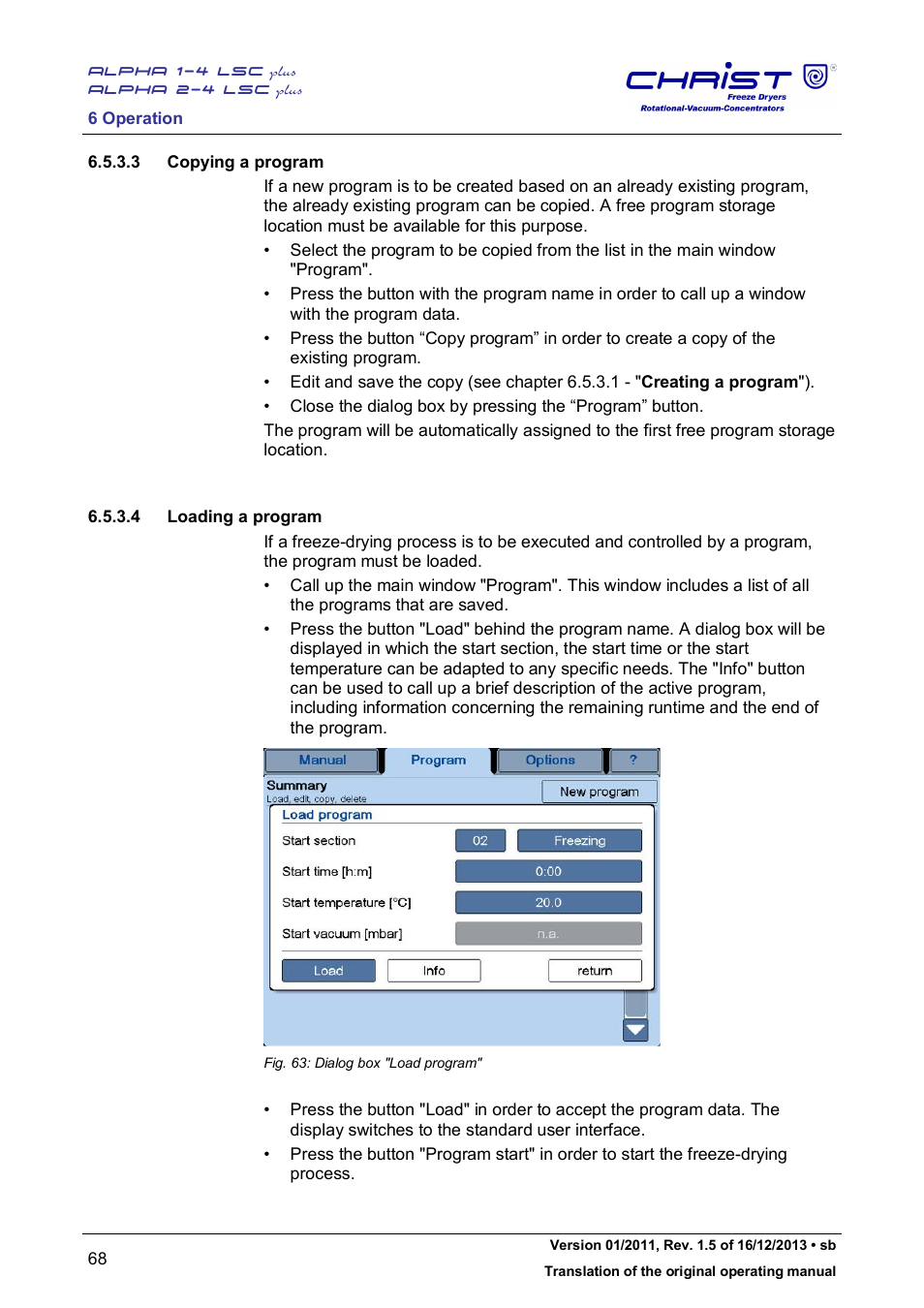 Martin Christ Alpha 2-4 LSCplus User Manual | Page 68 / 121