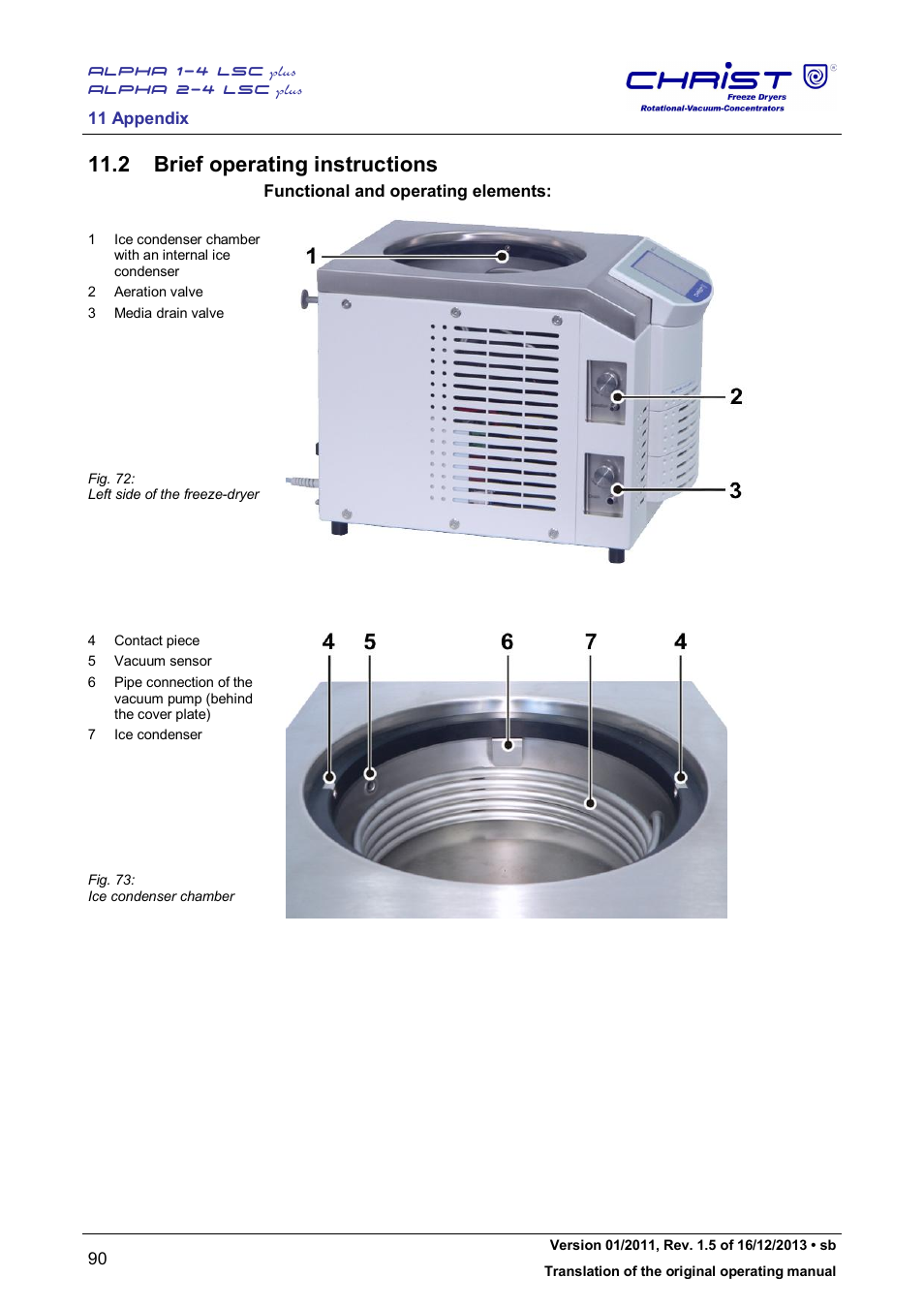 2 brief operating instructions | Martin Christ Alpha 2-4 LSCplus User Manual | Page 90 / 121