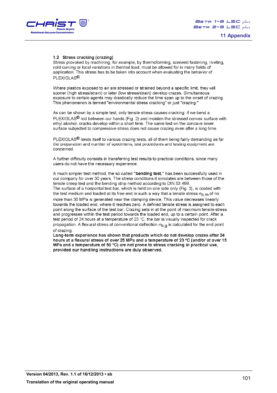 Martin Christ Beta 2-8 LSCplus User Manual | Page 101 / 121