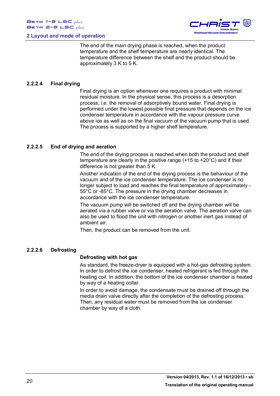 Martin Christ Beta 2-8 LSCplus User Manual | Page 20 / 121