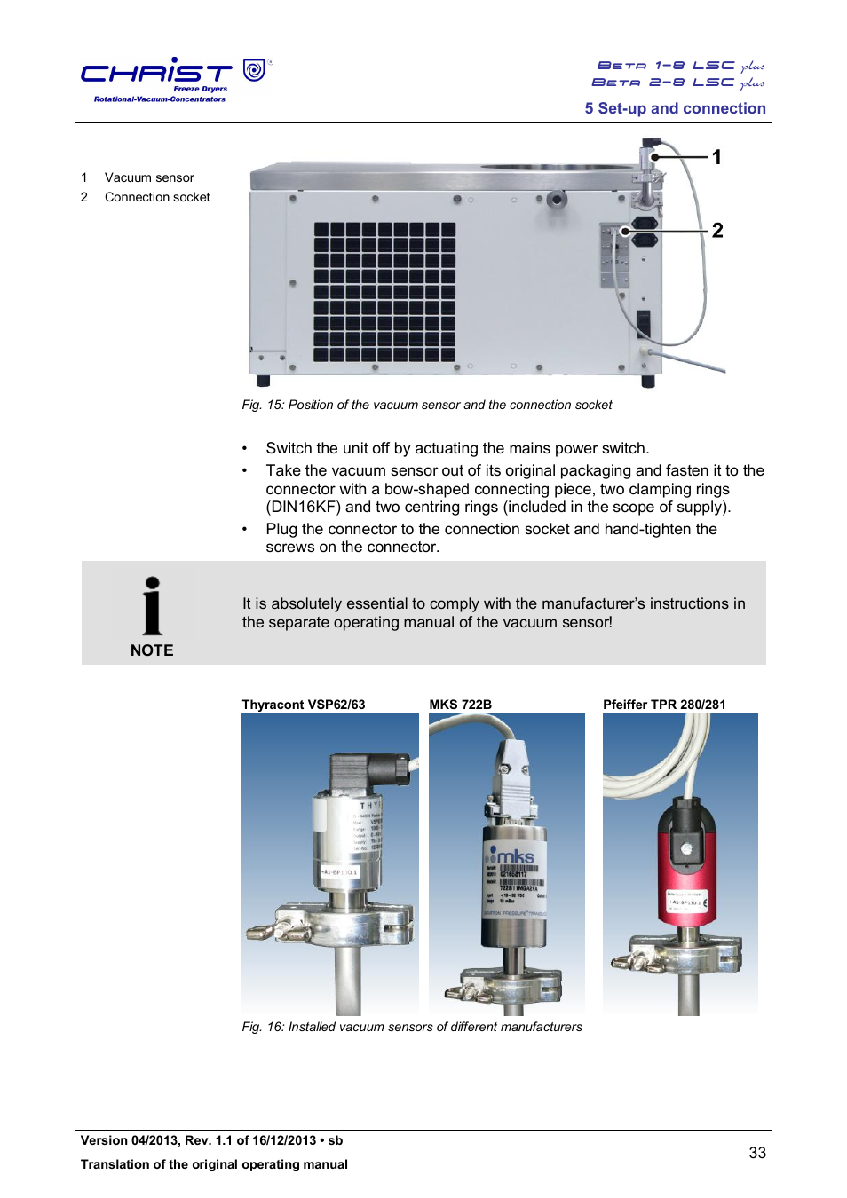 Martin Christ Beta 2-8 LSCplus User Manual | Page 33 / 121